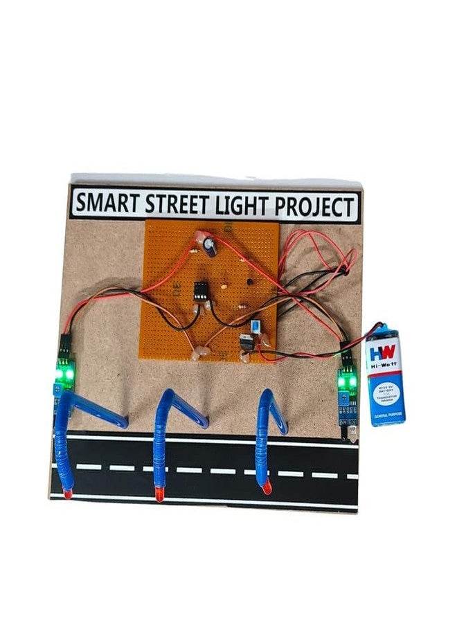 ESPtronics Automatic Smart Street Light Electronics Science Working Model Project Experiment Kit Using IR Sensor for School Kids - Image 5